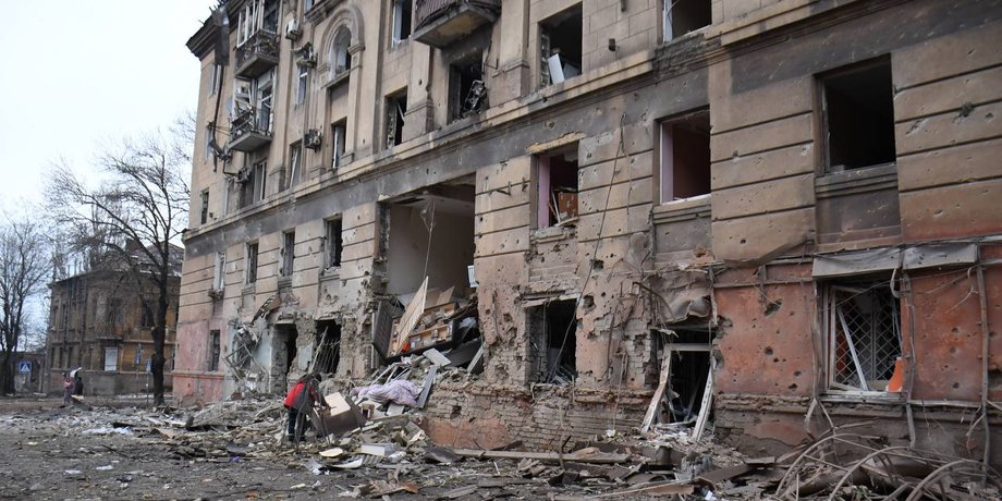 окупований Маріуполь, Маріуполь, руйнування в Маріуполі, історична частина Маріуполя, житлова забудова