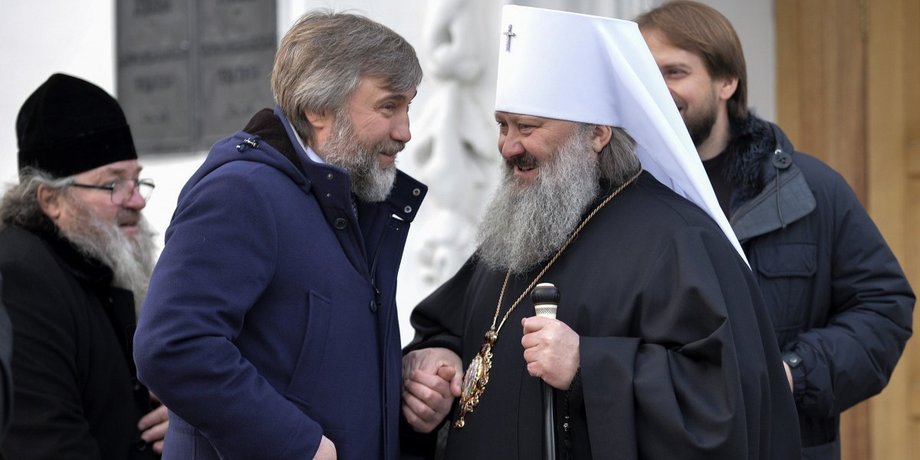 Вадим Новинский и наместнык Лавры метрополит Павел Лебедь