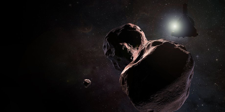 Астероид Ультима Туле в представлении художника. NASA
