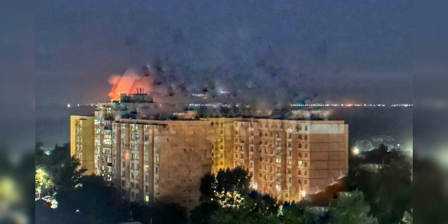 Последствия атаки БПЛА