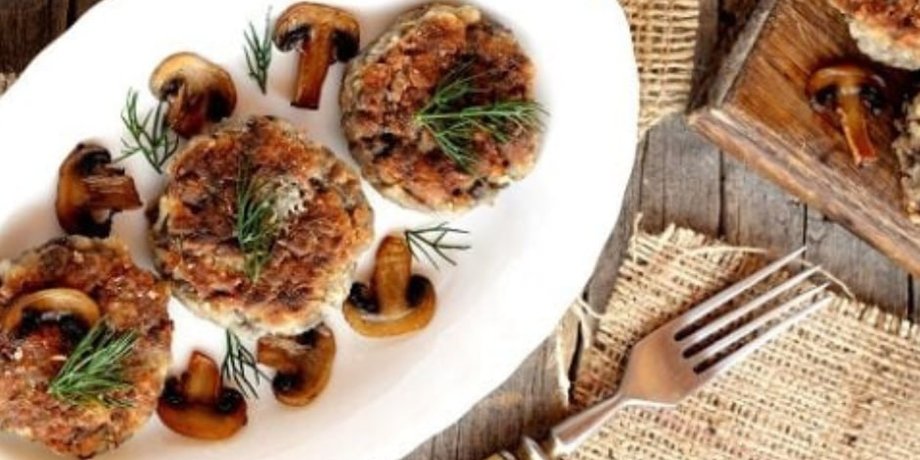 грибные котлеты, кулинарные рецепты