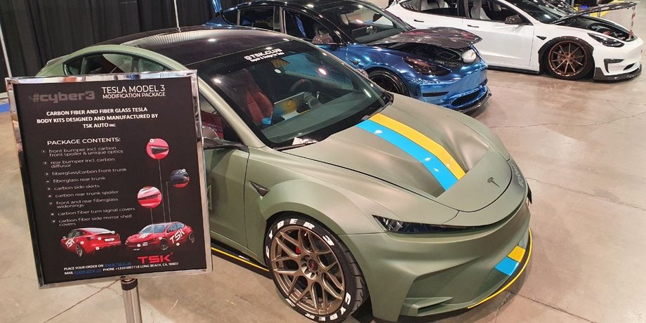 Tesla на шоу SEMA, шоу SEMA, Tesla Model S, Tesla Model 3, тюнінг Tesla, тюнінг Tesla Model S, тюнінг Tesla Model 3