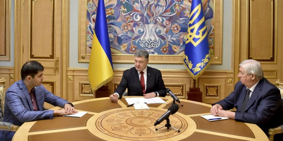 Давид Сакварелидзе, Петр Порошенко и Виктор Шокин