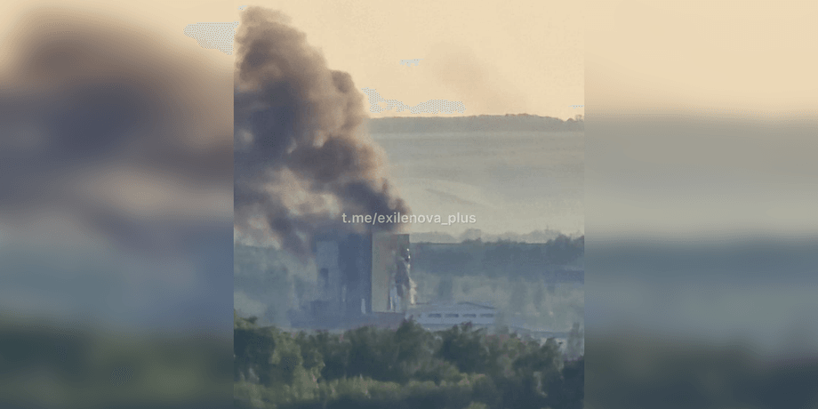 атака дронів, атака БПЛА, атака дронів на завод в Саранську, завод оптиковолоконні системи, в Саранську горить завод