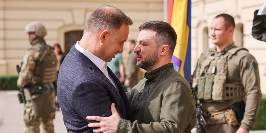 Дуда и зеленский встреча в Киеве