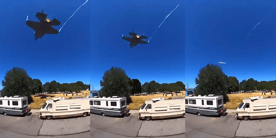 зрелищный пролёт F-35