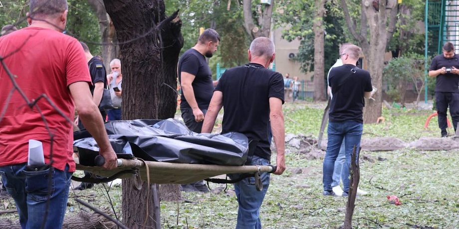 Изображение жертвы в результате атаки по Николаеву