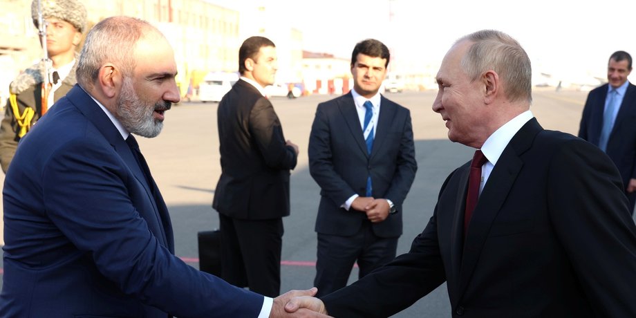 никол пашинян и владимир путин
