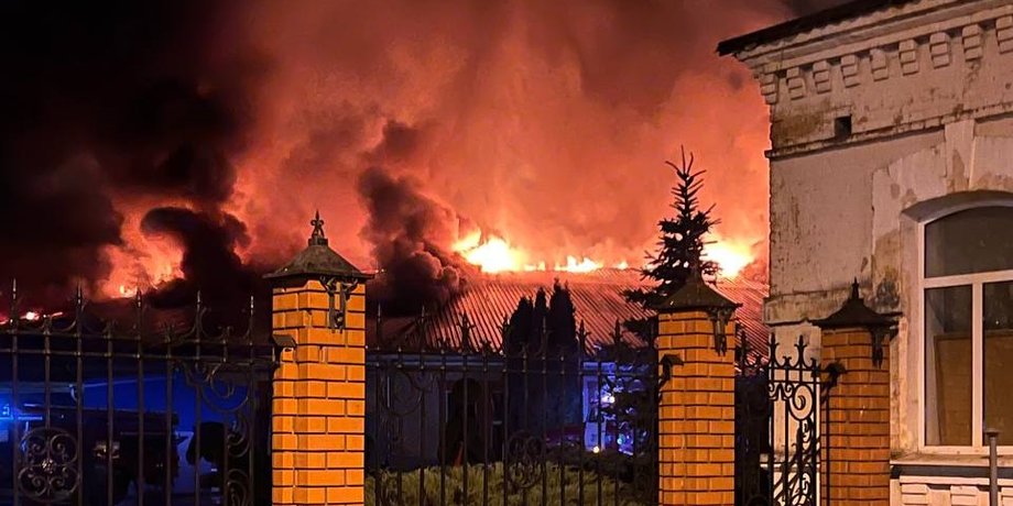 курська область, завод, пожежа