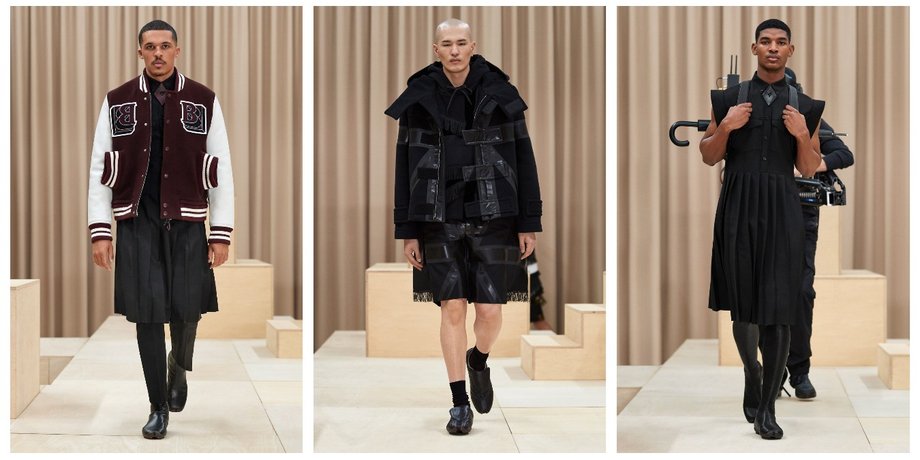 Burberry, коллекция осень-зима, мужская мода, коллаж