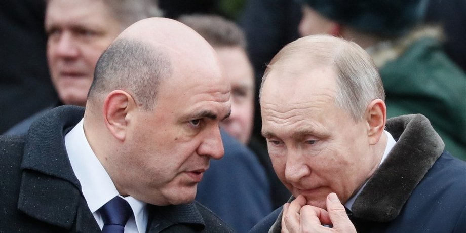 Михаил Мишустин и Владимир Путин