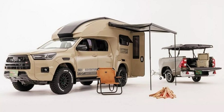 Автодом Тойота Хайлюкс, Пикап Toyota Hilux, Toyota Hilux, Toyota Hilux 2023, тюгнинг Toyota Hilux, Toyota Hilux GR Sport