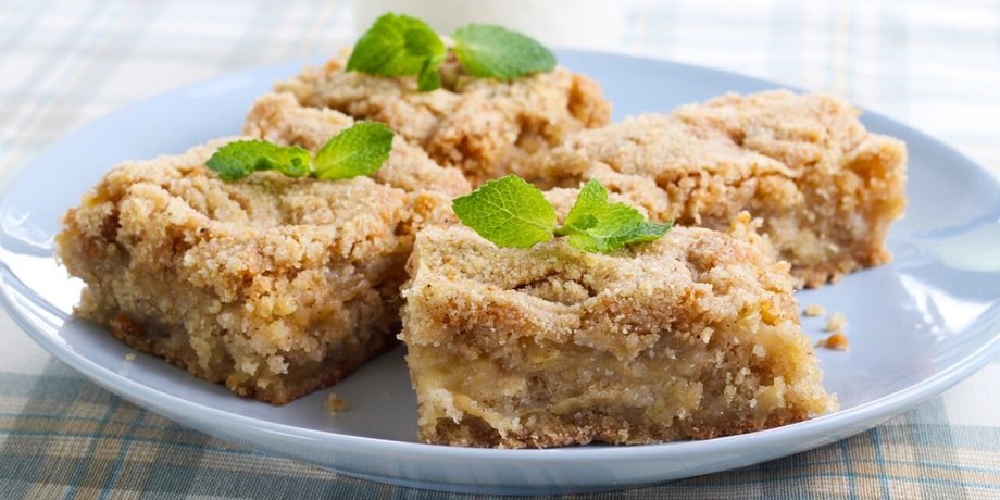 Насыпной пирог с яблоками, насыпное тесто, пирог с яблоками, яблочный пирог