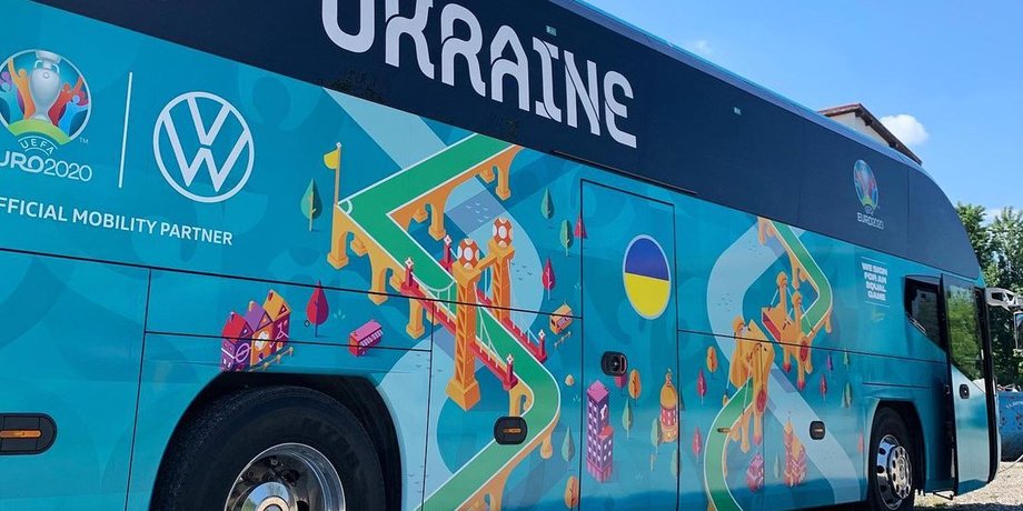 Автобус сборной Украины