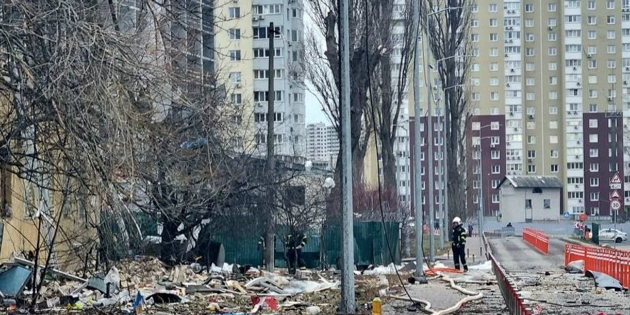 Киев, Украина, война, удар, фото