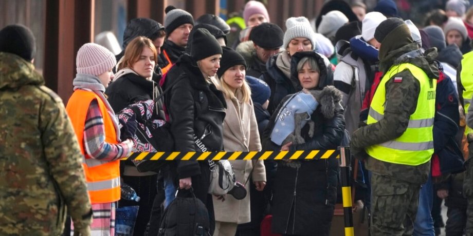 беженцы из Украины, беженцы на границе
