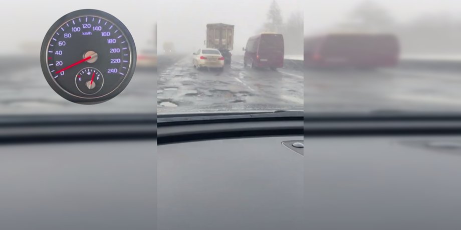 Скорость на участке трассы М-05