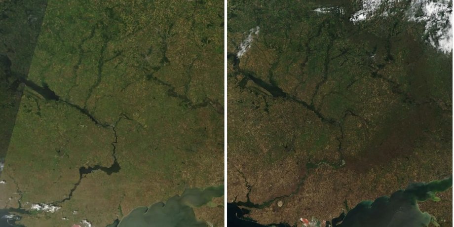 спутниковые снимки фронта "Выжженная земля": как с 2022 года изменился ландшафт Украины, где проходит линия фронта (спутниковые снимки)