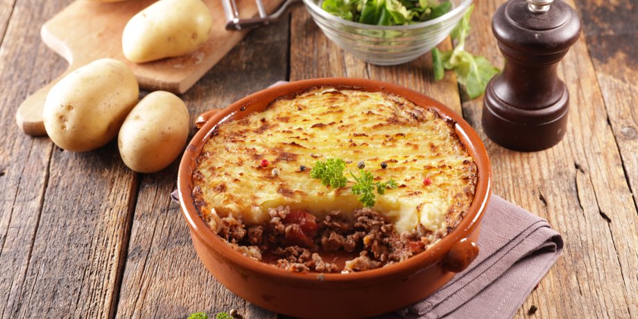 пастуший пирог, рецепт пастушьего пирога, английская кухня, английское блюдо
