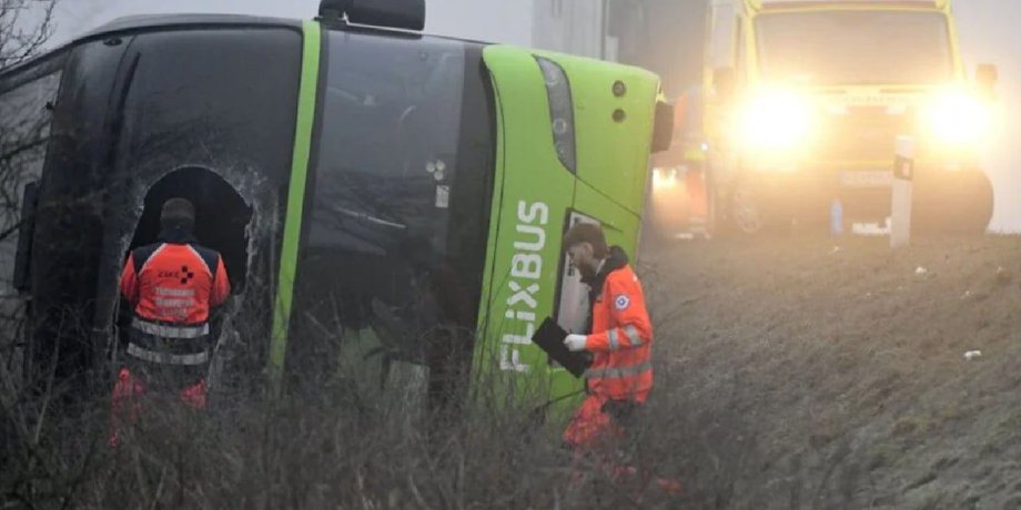 flixbus авария, авария-фликсбас-фликсбус-кошице-словакия