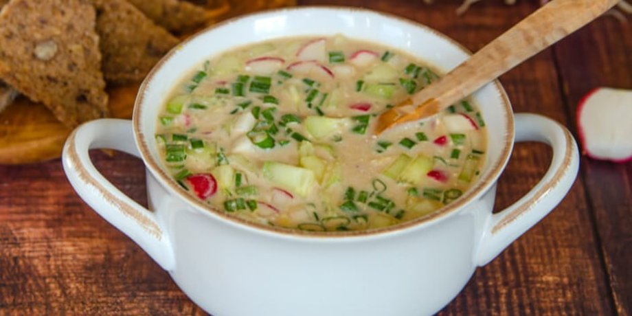 окрошка на бульоне, рецепт окрошки