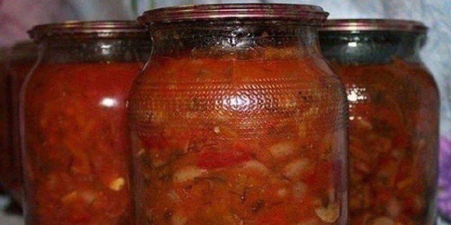 салат, заготовки на зиму, консервація