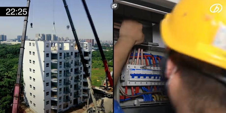 строительство, жилой дом