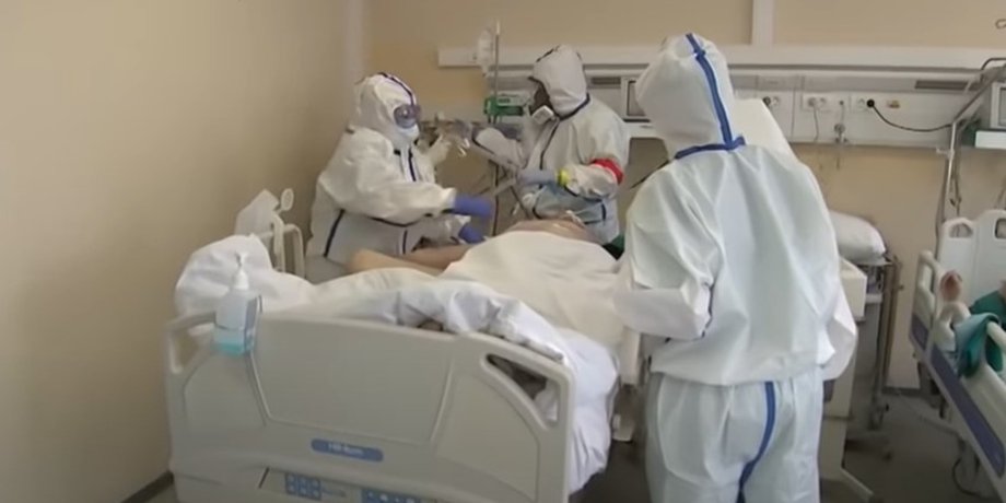 Врачи, пациент, коронавирус, больница