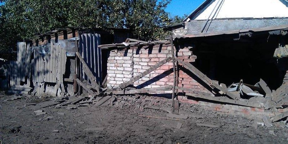 Последствия обстрела Авдеевки / Фото пресс-центра АТО