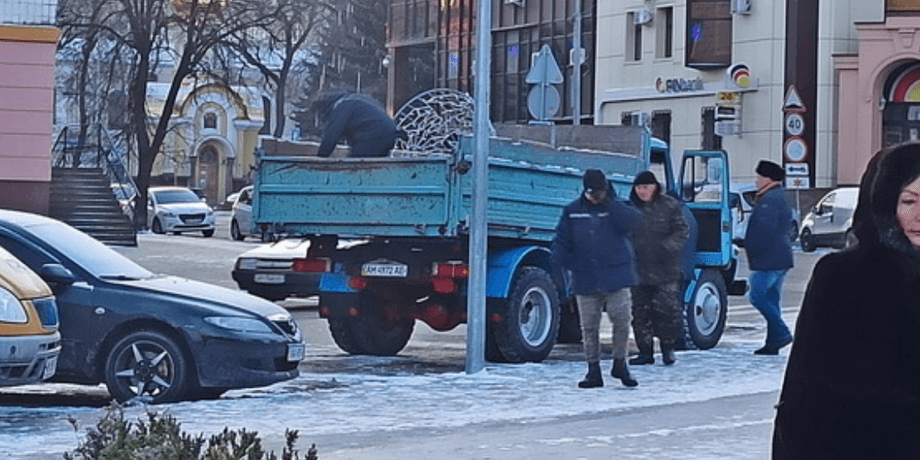 Житомир, Новий рік, декорації