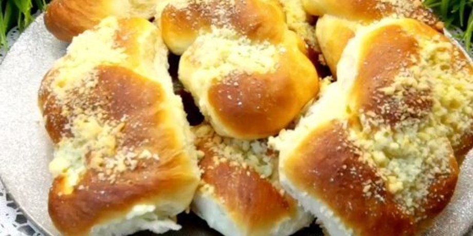 булочки, булочки с крошкой, рецепт булочек