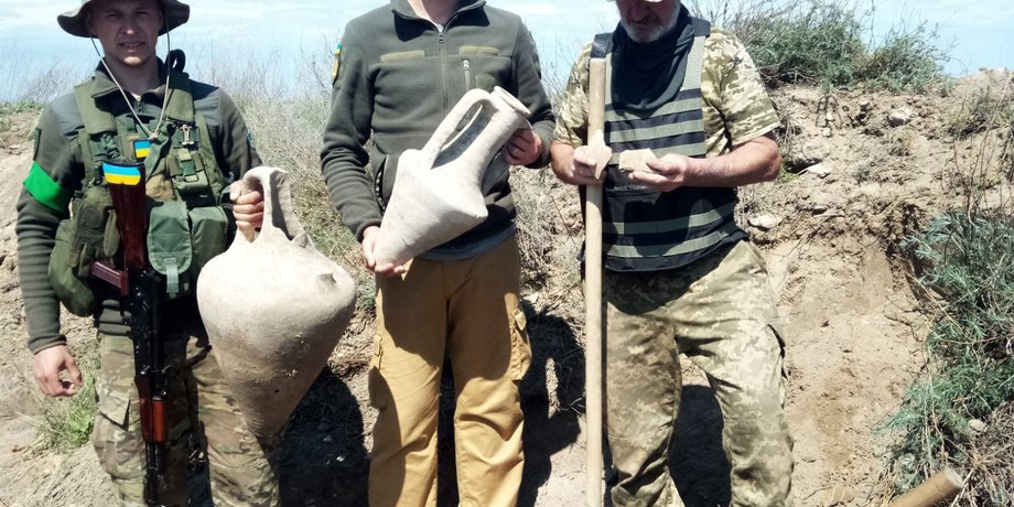 античные амфоры, археологическая находка, одесская тероборона