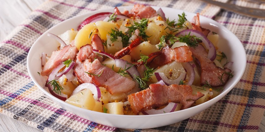 Немецкий картофельный салат, картофельный салат, салат из картофеля, немецкий салат