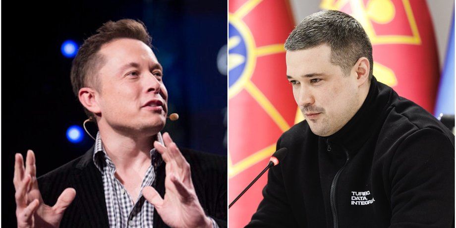 Маск відреагував на інтерв'ю Федорова Ілон Маск і Михайло Федоров