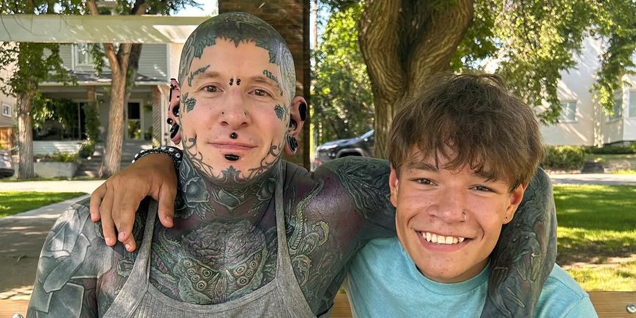 Джеремі Шоліфд та його син