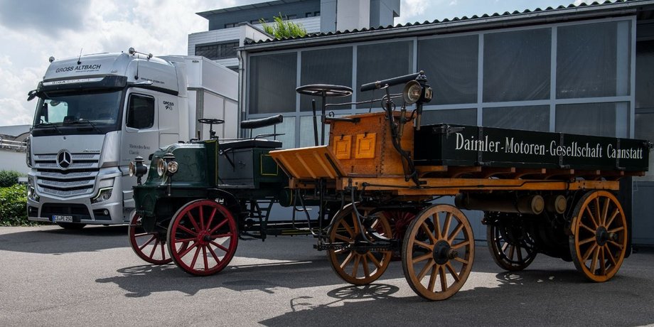 Daimler Lastwagen, перша у світі вантажівка, вантажні авто, вантажівки, вантажівки Daimler