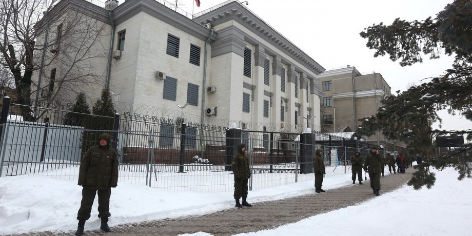 Посольство РФ в Киеве, МИД РФ, эвакуация, посольство