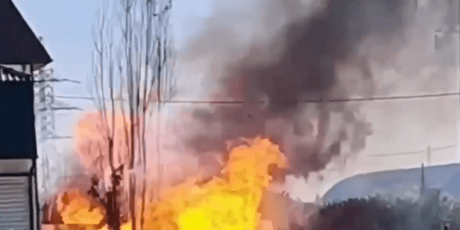 Взрывы в Белгородской области, шебекино, азс, дрон-камикадзе, зсу, резервуар для хранения газа