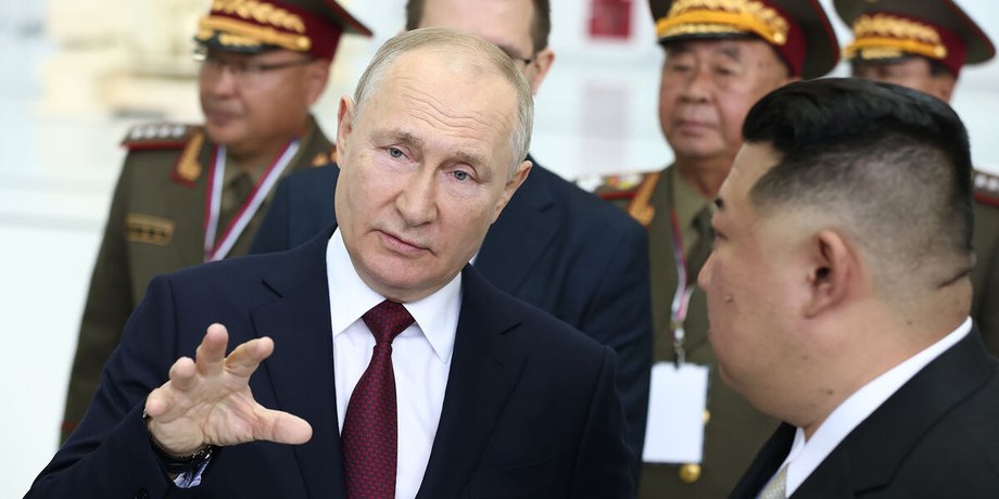Владимир Путин и Ким Чен Ын
