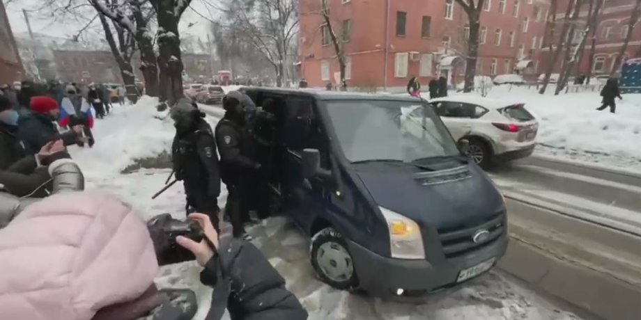 Юлия Навальная, Москва, акция протеста, задержание