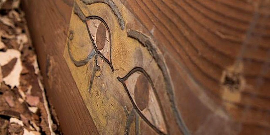 Фрагмент саркофага, в котором была обнаружена мумия Шемая / Фото: Egypt Ministry of Antiquities