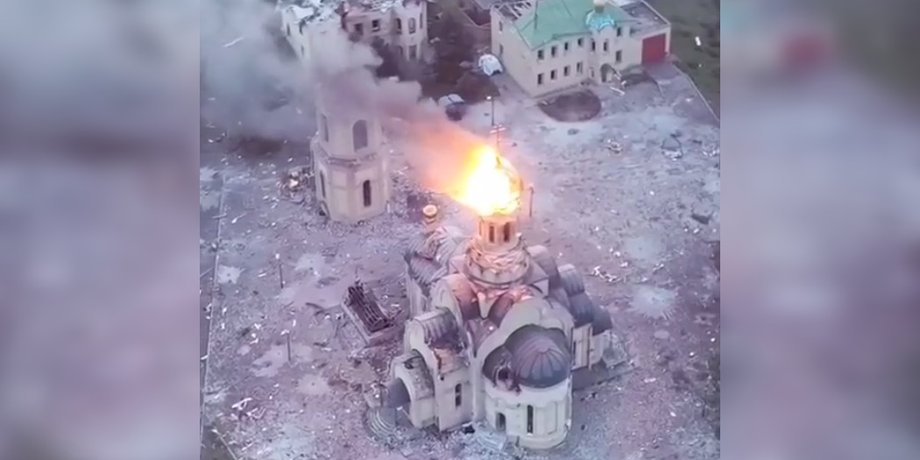 Свято-Благовещенский храм, храм бахмут, Бахмут бои
