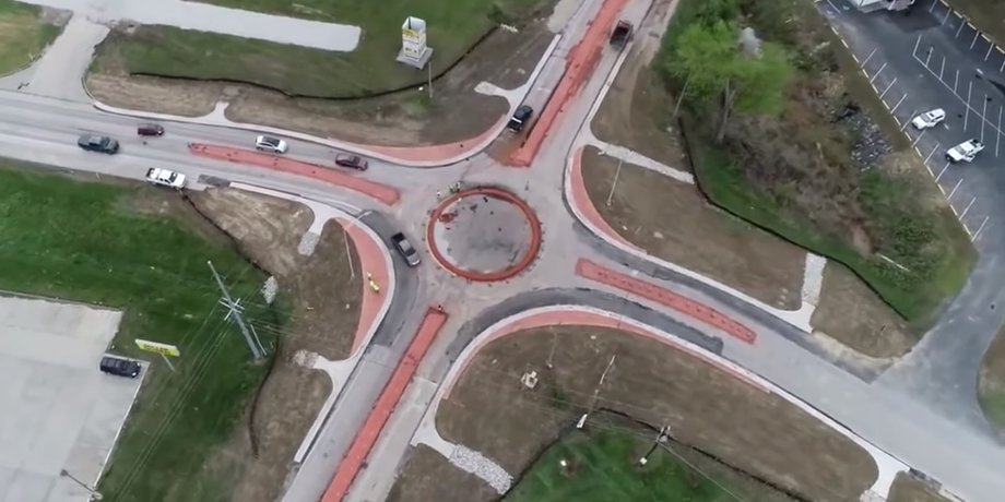 кольцевая развязка, кентукки, сша, паника