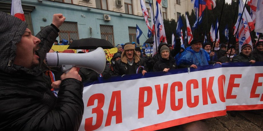 митинг, симферополь, крым, россия