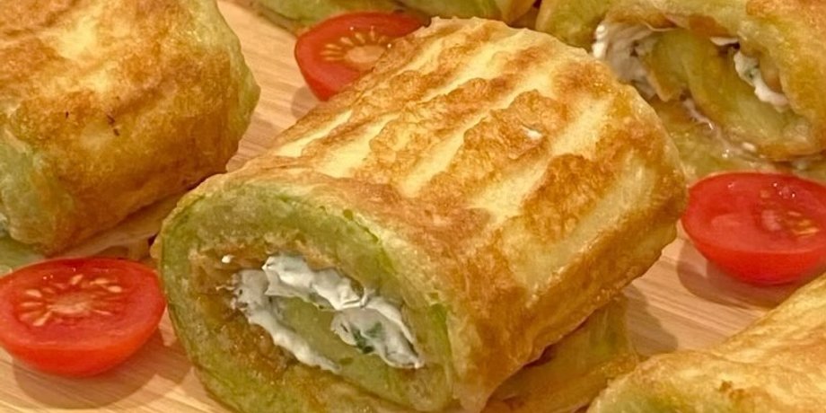 Кабачковые рулеты с начинкой