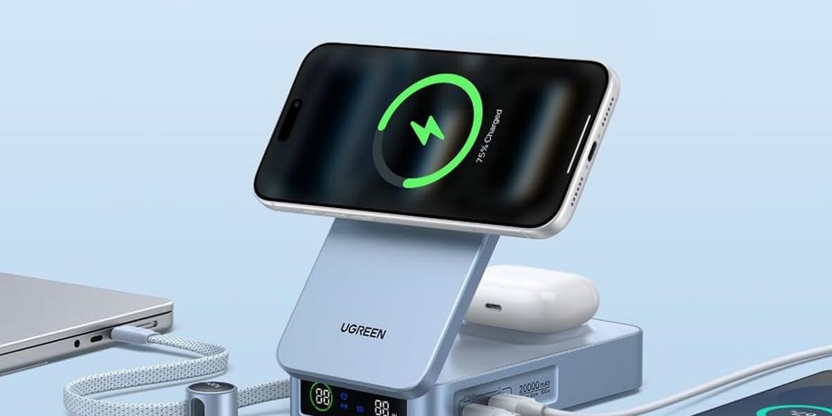 Повербанк Ugreen MagFlow Qi2 мощностью 25 Вт повербанк Ugreen MagFlow Qi2