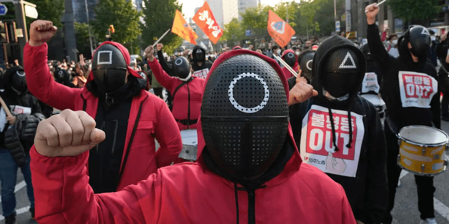 протесты в южной корее