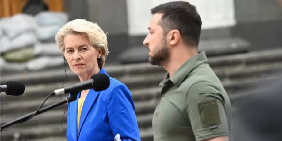 Урсула фон дер Ляйен, киев, украина, визит в украину, владимир зеленский, беженцы, украинские беженцы, поддержка украины