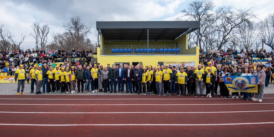 Андрей Белоусов на спортивном ивенте