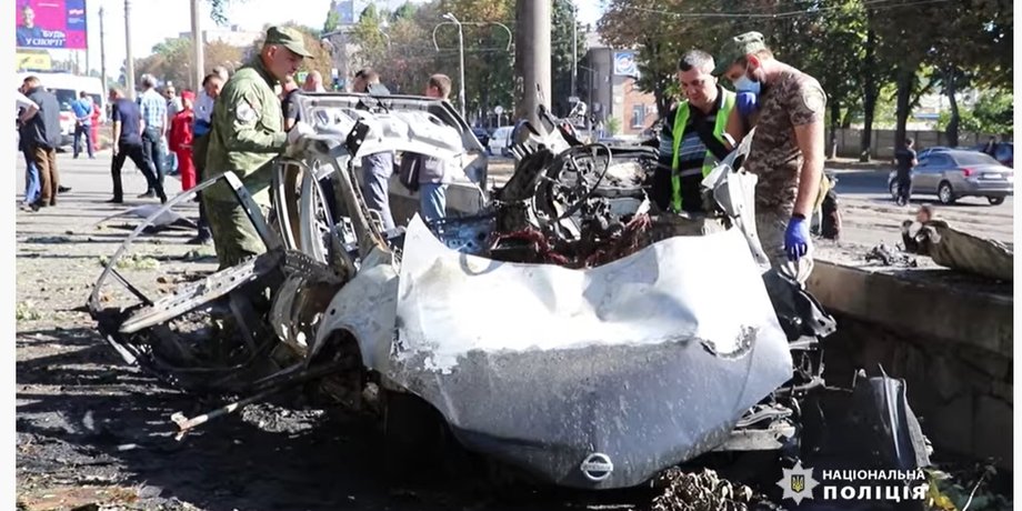взрыв авто в днепре